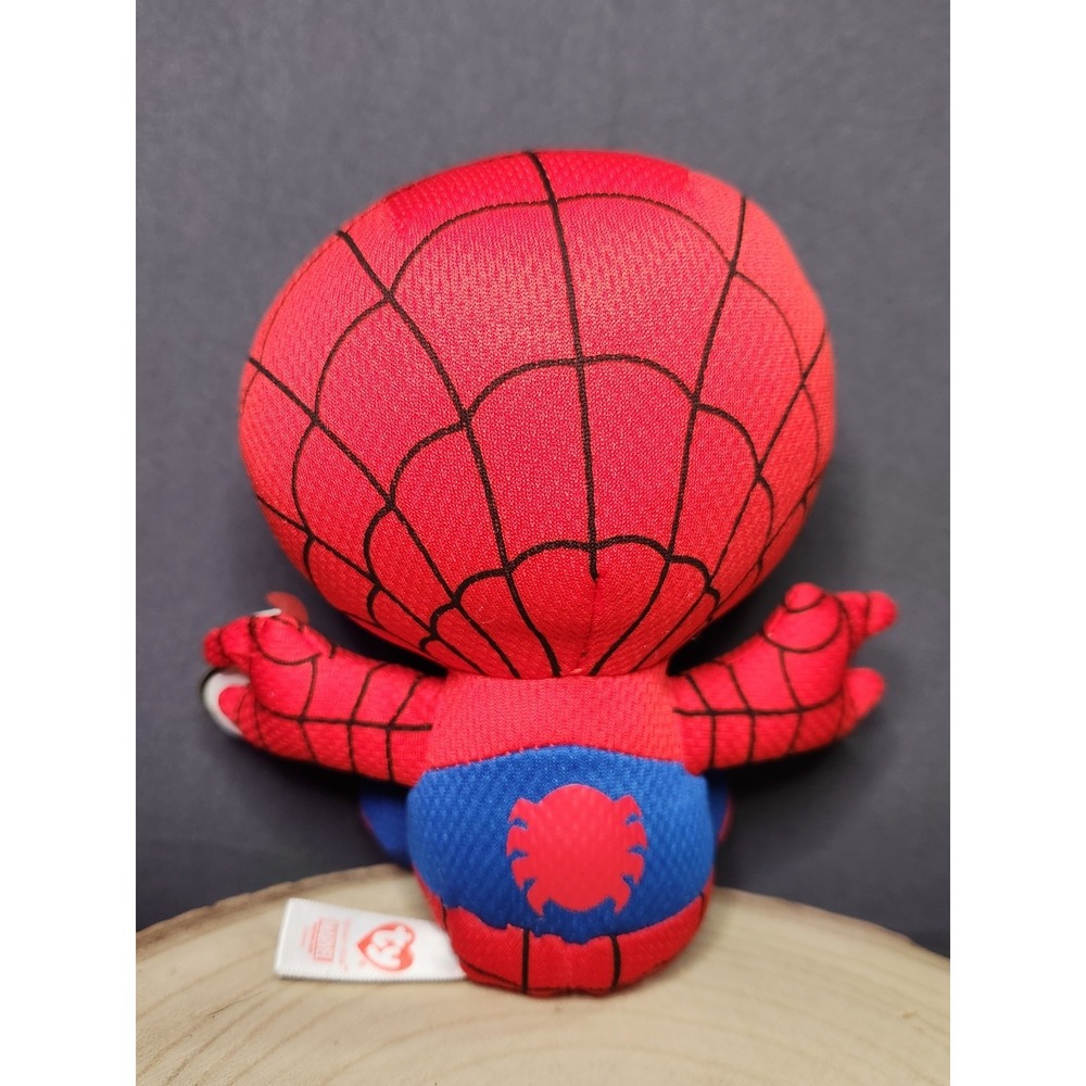 Spider-Man Beanie Babies TY 6" Marvel Plush Toy with Tags BRAND NEW Mint‎ Cond - Picture 5 of 15